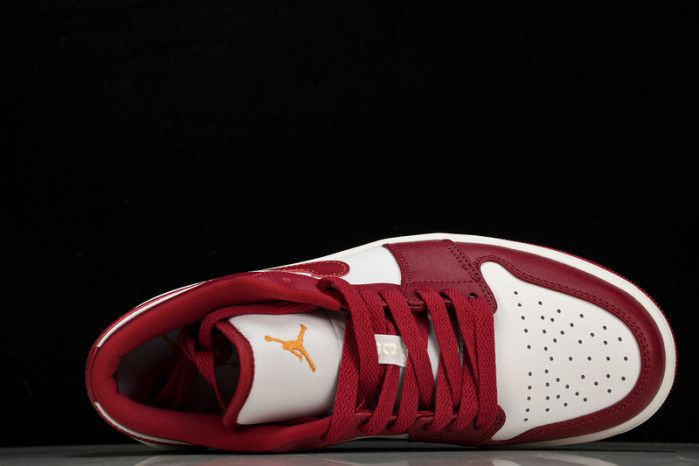 jordan 1 low cardinal red - 553558-607