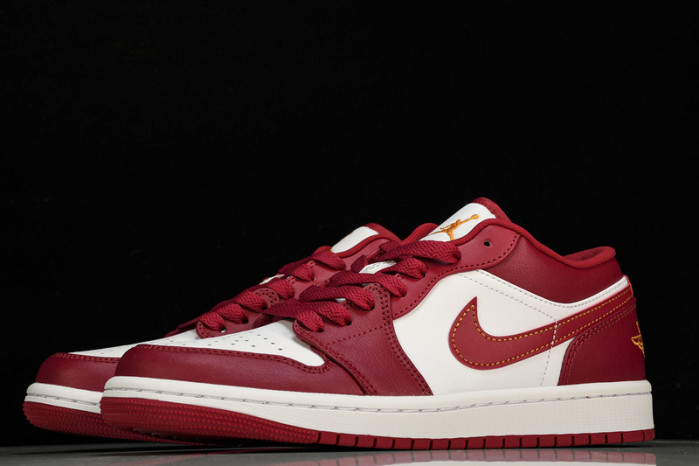jordan 1 low cardinal red - 553558-607