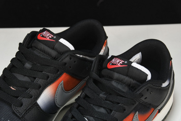 nike dunk low graffiti black red - dm0108-001