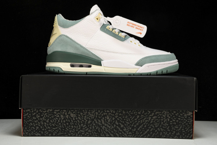 air jordan 3 white green ct8532-130