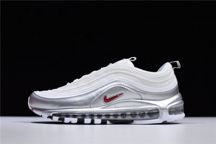 nike air max 97 white silver | at5458-100