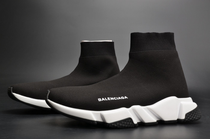 bl stretch mesh high top sneaker black white 454485 w05g0