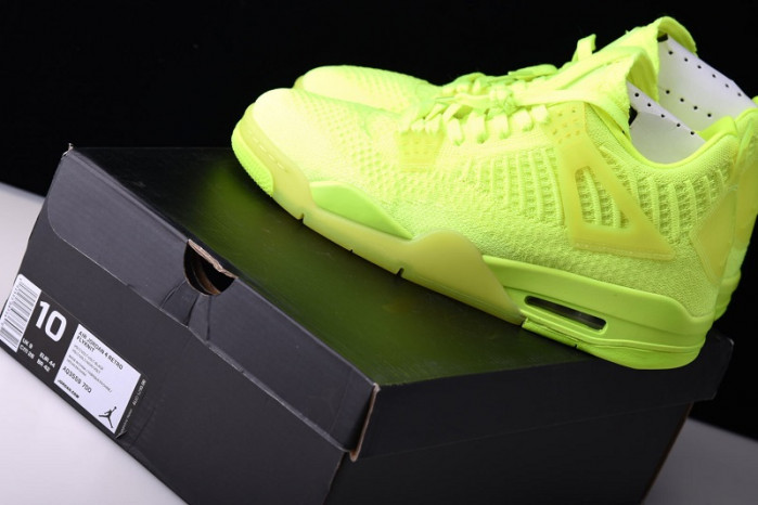 air jordan 4 flyknit “volt” aq3559-700