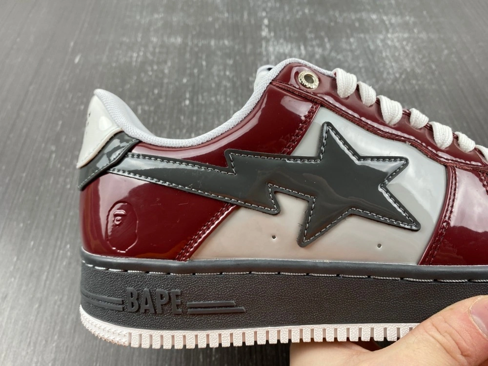Lightweight A Bathing Ape Bape Sta Nostalgic Burgundy Grey 5317
