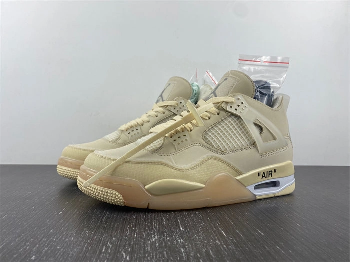 HighQuality Jordan 4 Retro Off-White Sail  CV9388- 3858