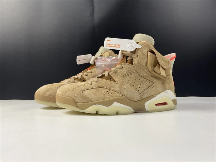 Casual Jordan6 Travis Scott British Khaki DH0690- 4041