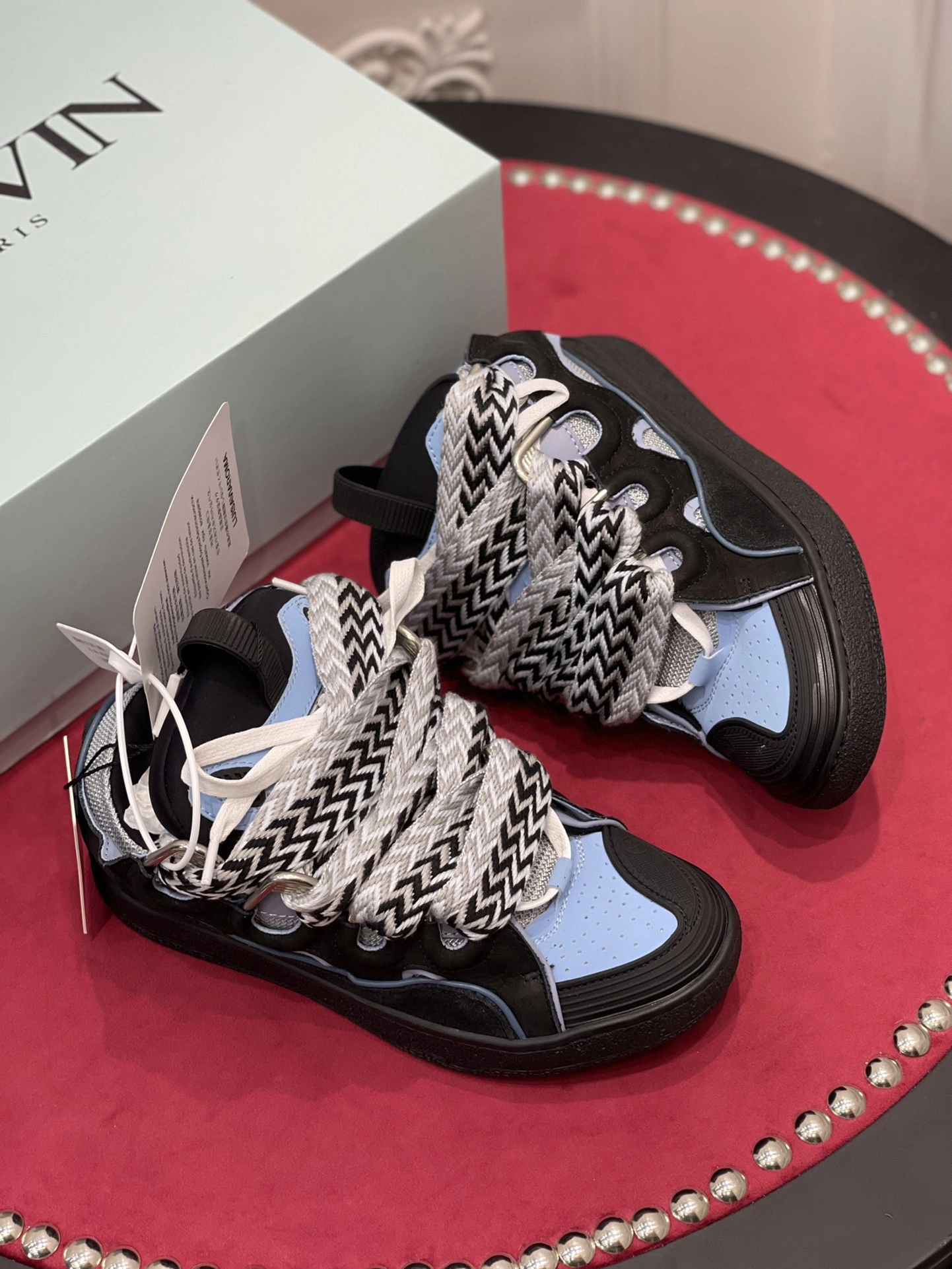 Timeless Lanvon Leather Curb Black Light Blue FM-SKRK11-DWSL-P 841