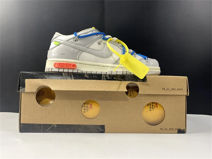 Durable Nike Dunk Low Off-White Lot 10 DM1602- 4727