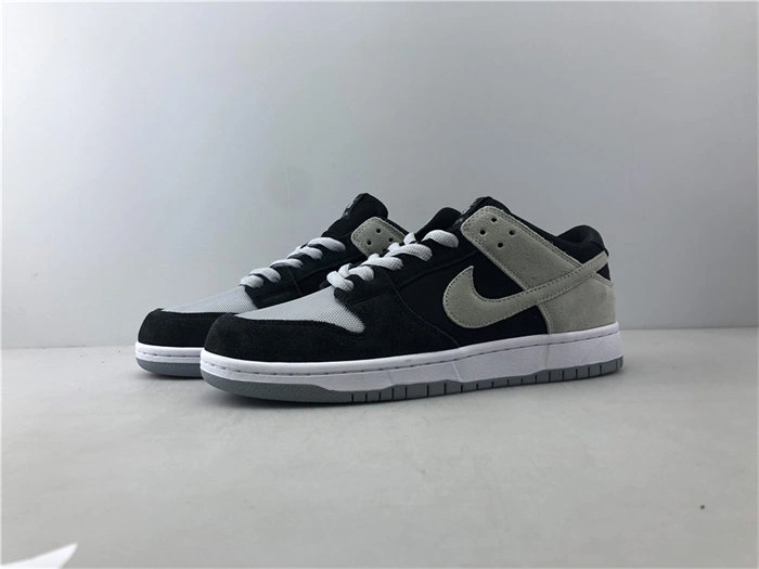 Stretchable Nike SB Zoom Dunk Low Pro Black Wolf Grey White 854866- 4941